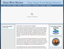 Tablet Screenshot of danawestmarina.com